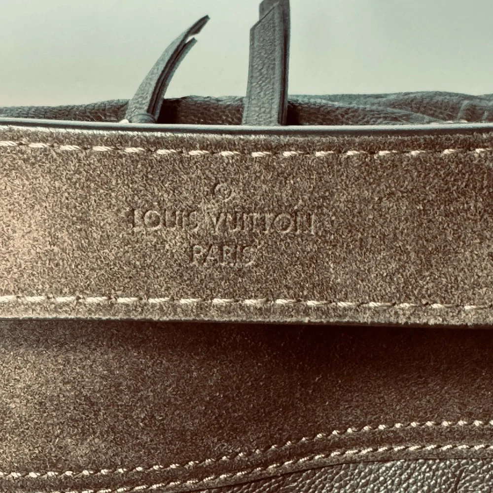 LOUIS VUITTON CHOCOLAT MONOGRAM EMPREINTE LEATHER AUDACIEUSE PM BAG - Picture 8 of 16